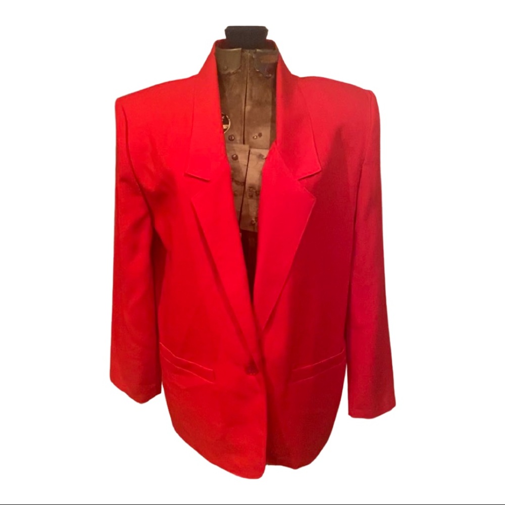 ALFRED DUNNER RED BLAZER